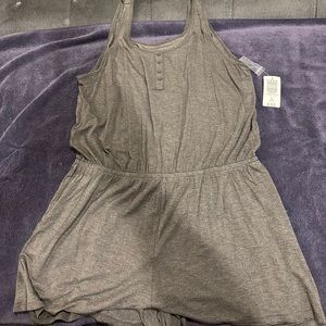 Torrid size 1 gray tank top sleep romper
